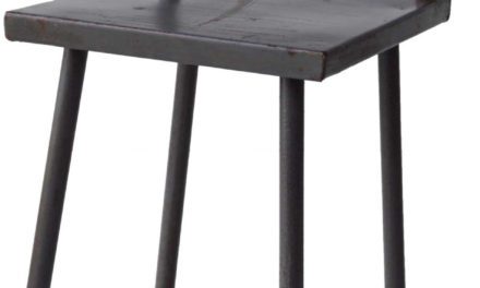 TRADEMARK LIVING Gammel jernstol – grå