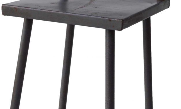 TRADEMARK LIVING Gammel jernstol – grå