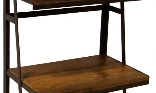 TRADEMARK LIVING Rustik reol på hjul