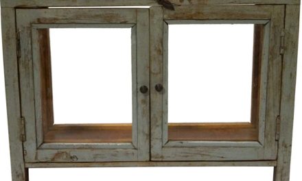 TRADEMARK LIVING Fin glasmontre med et skønt vintage look