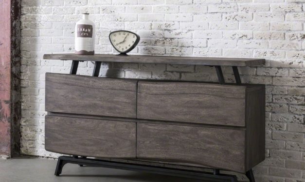 FURBO Skænk, massiv akacietræ