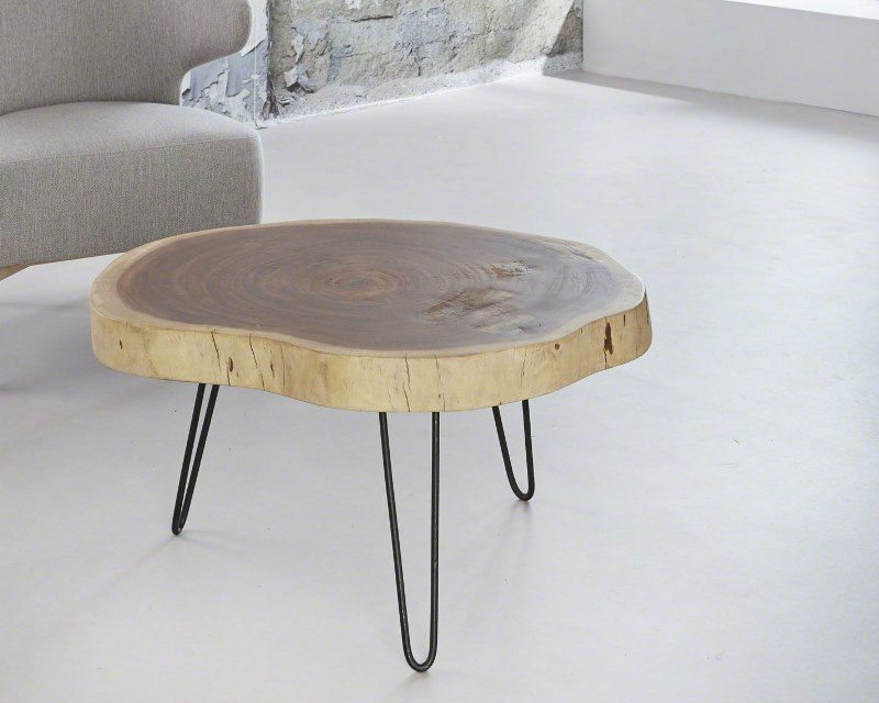 FURBO Sofabord, massiv akacietræ