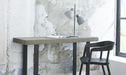 FURBO Konsolbord, beton look, 140 x 45 cm