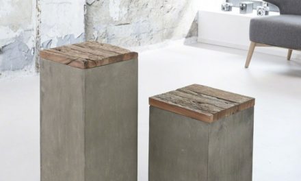 FURBO Blomsterstander, beton, højde 45 cm