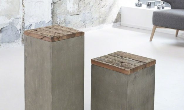 FURBO Blomsterstander, beton, højde 45 cm