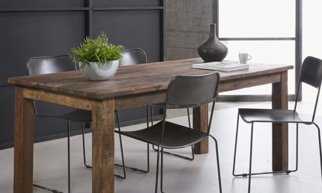 FURBO Spisebord, genbrugstræ, 90 x 180 cm