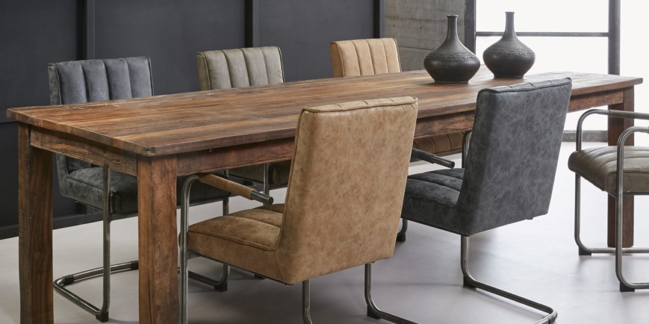 FURBO Spisebord, genbrugstræ, 90 x 260 cm