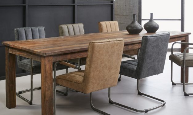 FURBO Spisebord, genbrugstræ, 90 x 260 cm