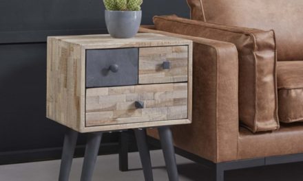 FURBO Reol/kommode, patineret teak