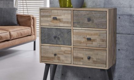 FURBO Kommode, patineret teak