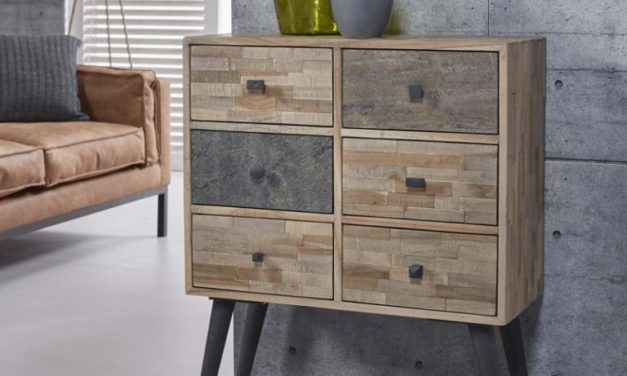 FURBO Kommode, patineret teak