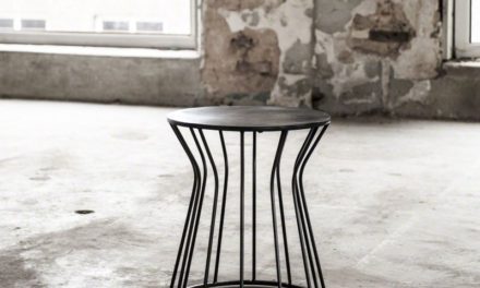 FURBO Sofabord, sort nikkel