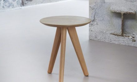 FURBO Sofabord i fineret eg, ø 30 cm