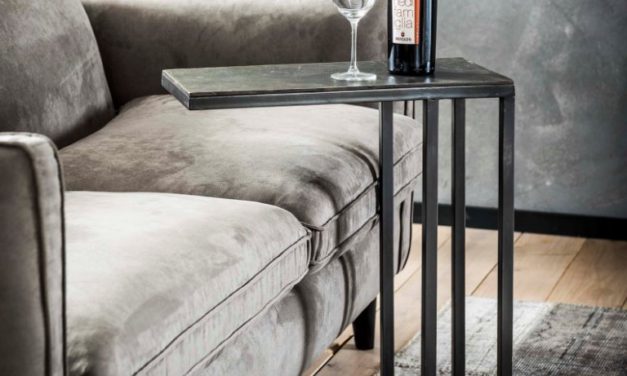 FURBO Sofabord, sandblæst nikkel