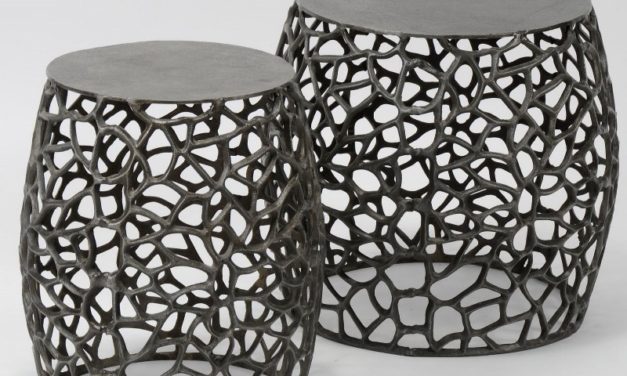 FURBO Sofabordssæt, sort nikkel