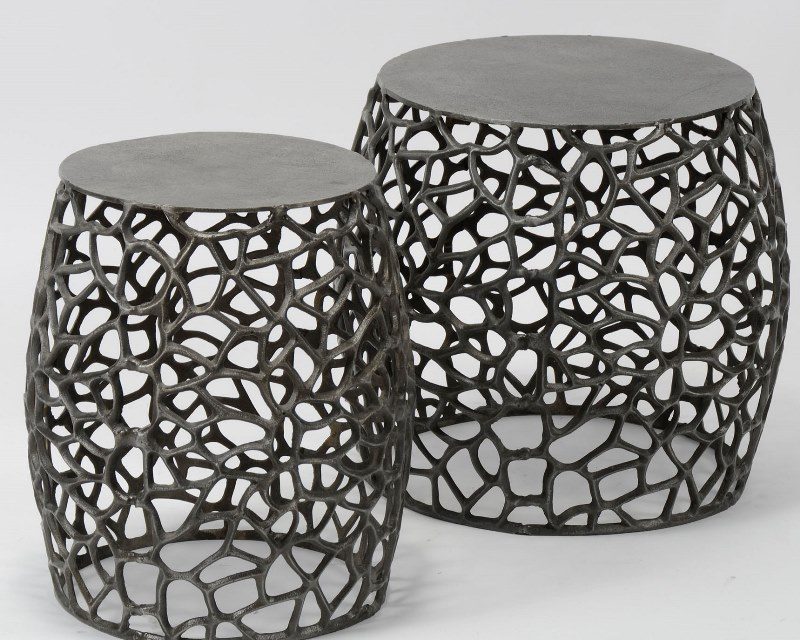 FURBO Sofabordssæt, sort nikkel