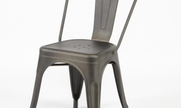 FURBO Spisebordsstol, industriel design, stål