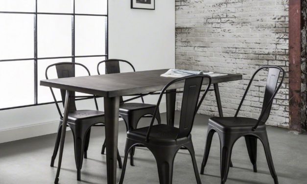 FURBO Spisebord, industriel design, stål