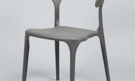 FURBO Spisebordsstol, grå plast