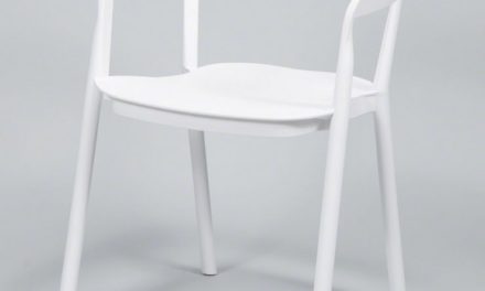 FURBO Spisebordsstol, hvid plast