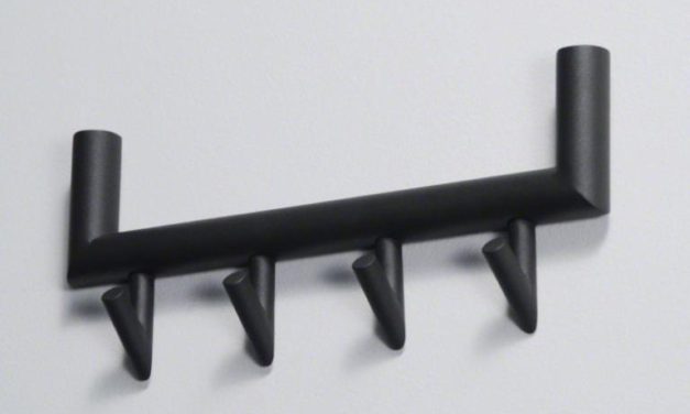 FURBO Knagerække, 4 kroge, mat grå stål