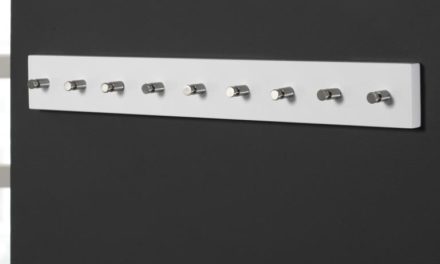 FURBO Knagerække, 9 kroge, 80 cm