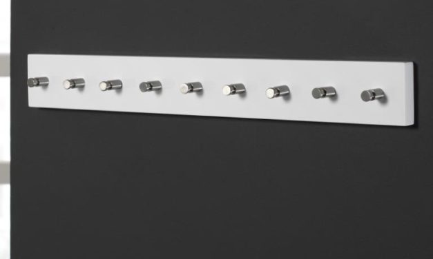 FURBO Knagerække, 9 kroge, 80 cm