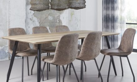 FURBO Spisebord antik ege look, 90 x 160 cm