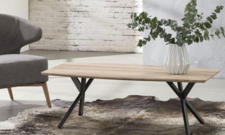 FURBO Sofabord antik ege look, 120 x 60 cm