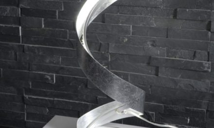 FURBO Bordlampe, LED, antik sølv finish