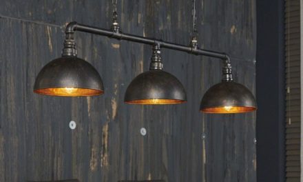 FURBO Loftslampe, industri design, sæt med 3 lamper