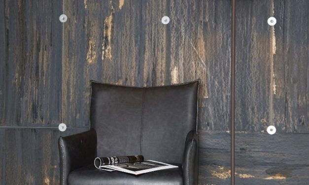 FURBO Gulvlampe, metal, brun skærm