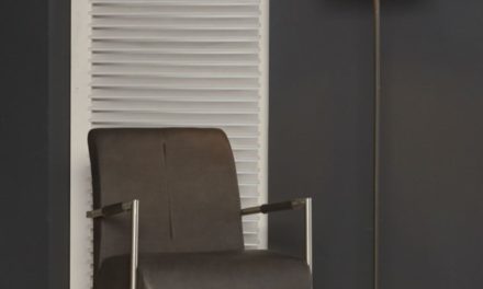 FURBO Gulvlampe, metal, hvid skærm