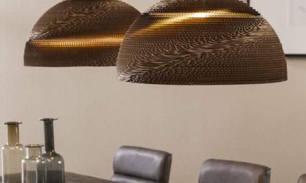 FURBO Loftslampe, brun skærm