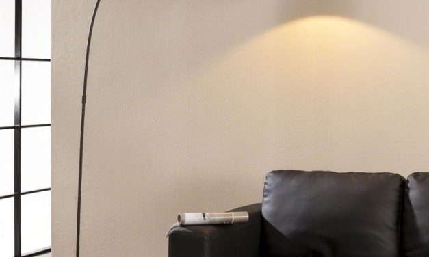 FURBO Gulvlampe, brun skærm