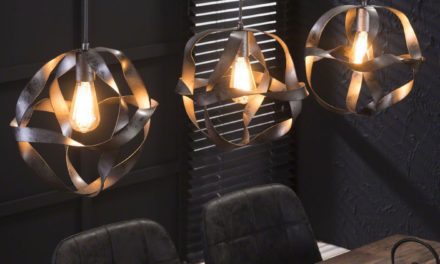 FURBO Loftslampe, snoet metal, 3 lamper ø 30 cm