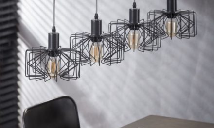 FURBO Loftslampe, 4 grå lamper