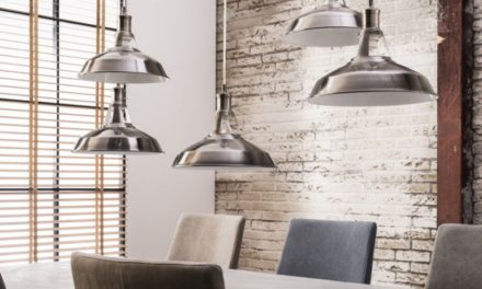 FURBO Loftslamper, fem lamper, sort nikkel finish