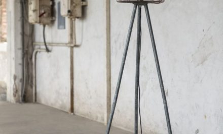 FURBO Gulvlampe, grå metal