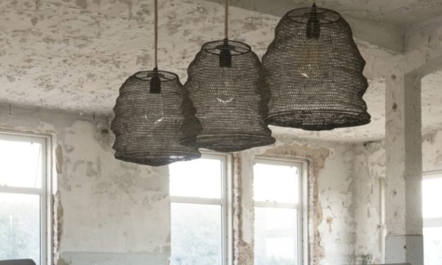 FURBO Loftslampe, tråd design, antik bronze