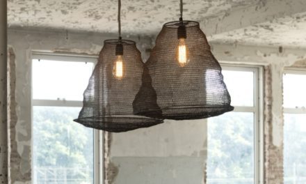 FURBO Loftslampe, tråd design, antik bronze