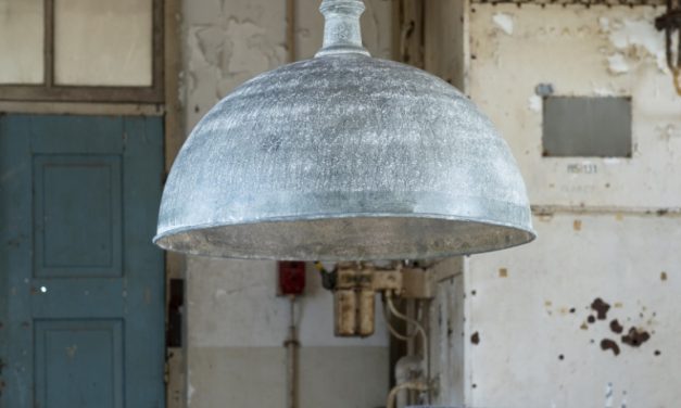 FURBO Loftslampe, ø 70 cm, vejr patineret metal