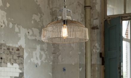 FURBO Loftslampe, ø 40 cm, metal, træ