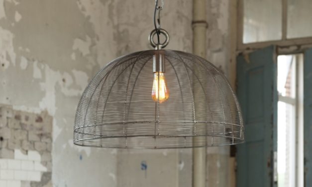 FURBO Loftslampe, tråd design, sort nikkel