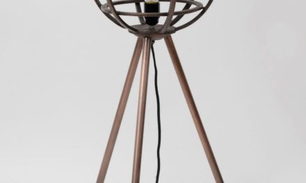 FURBO Gulvlampe, antik kobber