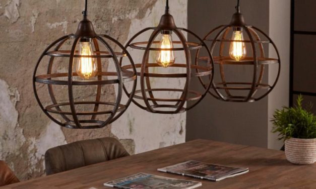 FURBO Loftslampe, antik bronze