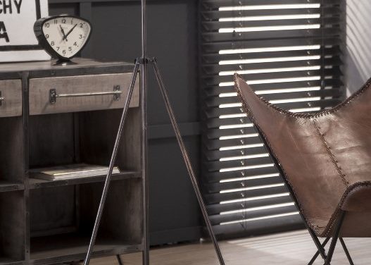 FURBO Gulvlampe, antik kobber finish