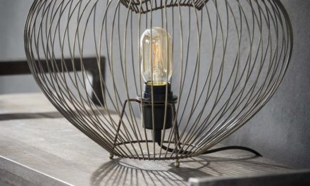 FURBO Bordlampe, antik bronze