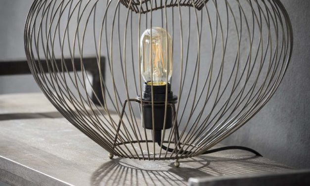 FURBO Bordlampe, antik bronze