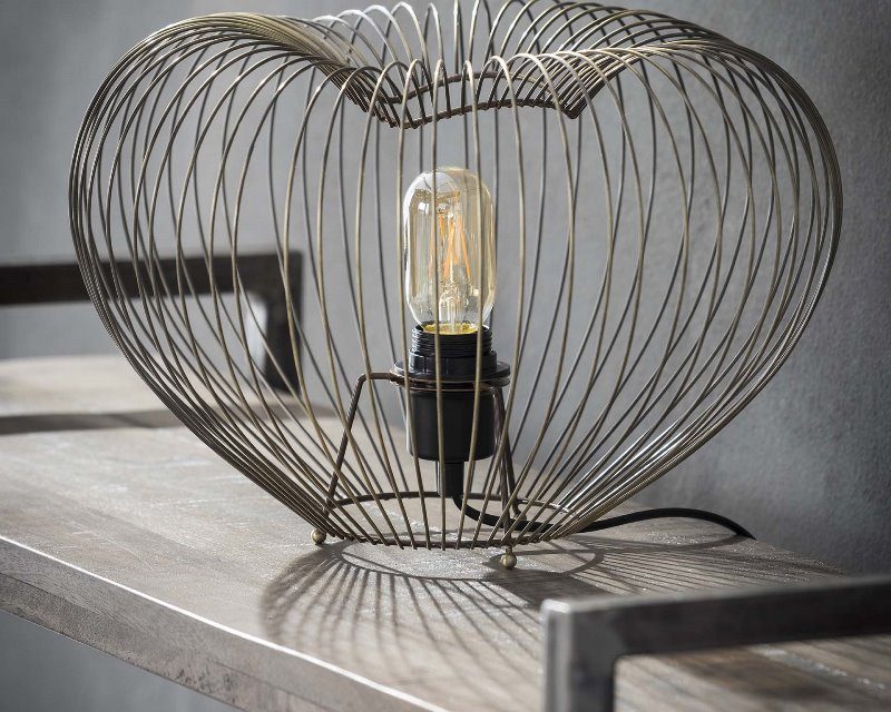 FURBO Bordlampe, antik bronze